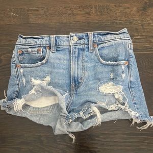 Abercrombie and Fitch blue jean shorts